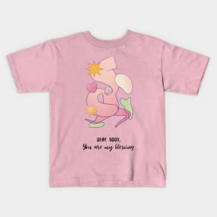 Body positivity Body is my blessing Kids T-Shirt